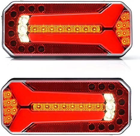 MelTruck® 2 LED Rückleuchte Rücklicht 12V 24V für LKW PKW Anhänger 4 Funktionen E20 SET