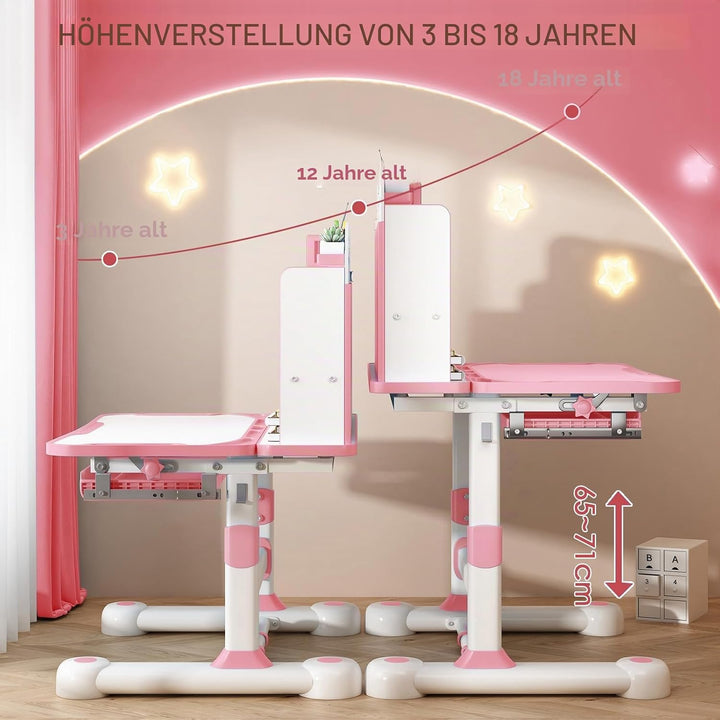 Kinder-Schreibtisch- und Stuhl-Set, Kinderschreibtische für Jungen, Mädchen, Schreibtisch für Kinder