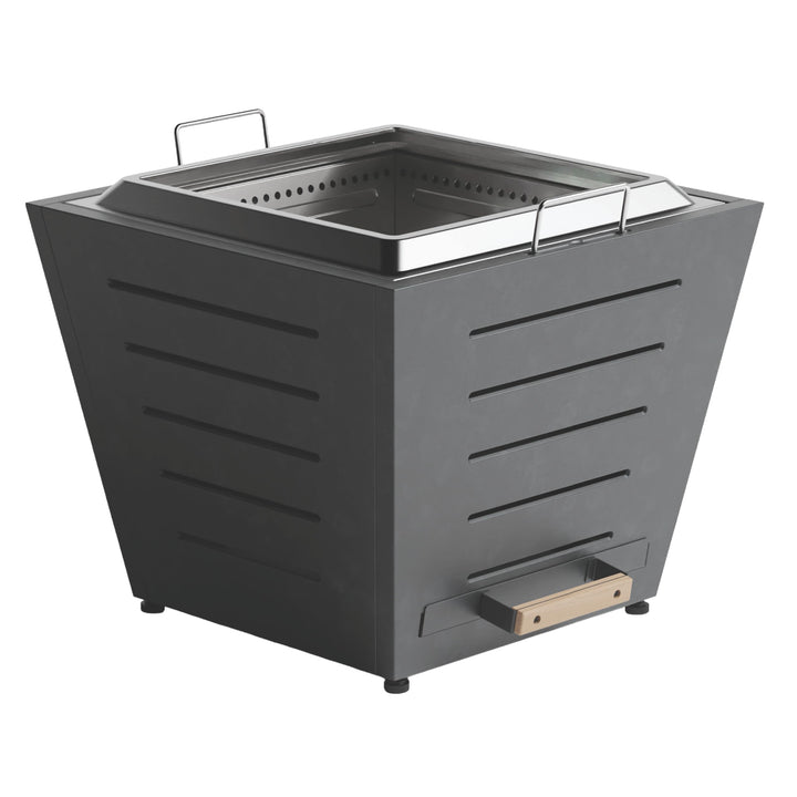 Grill-Welten Raucharme Feuerschale (Firepit) aus Edelstahl – Ash