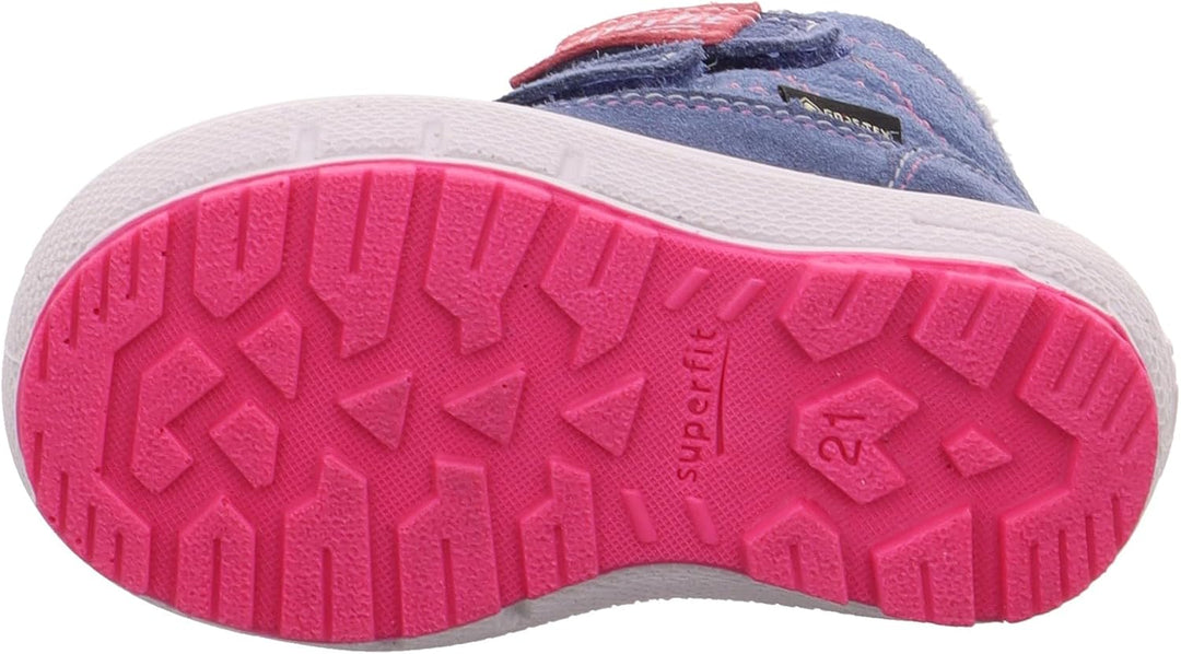 Superfit Mädchen Groovy Warm Gefütterte Gore-tex Schneestiefel, Blau Pink 8020