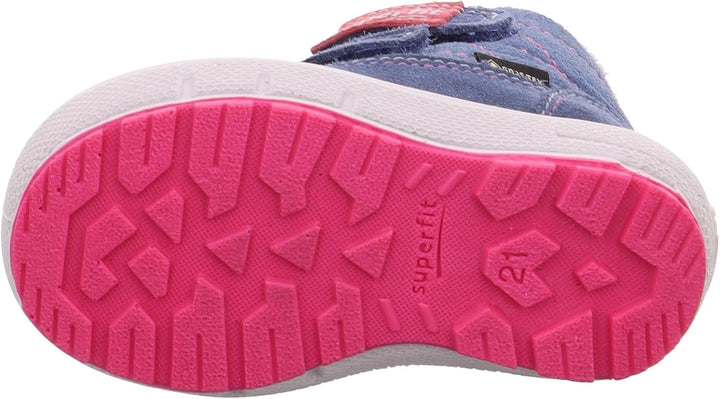 Superfit Mädchen Groovy Warm Gefütterte Gore-tex Schneestiefel, Blau Pink 8020