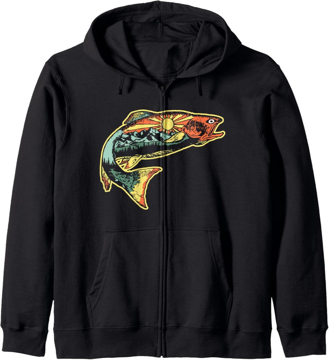 Trout Outdoor Illustration Series - Zion Canyon Kapuzenjacke