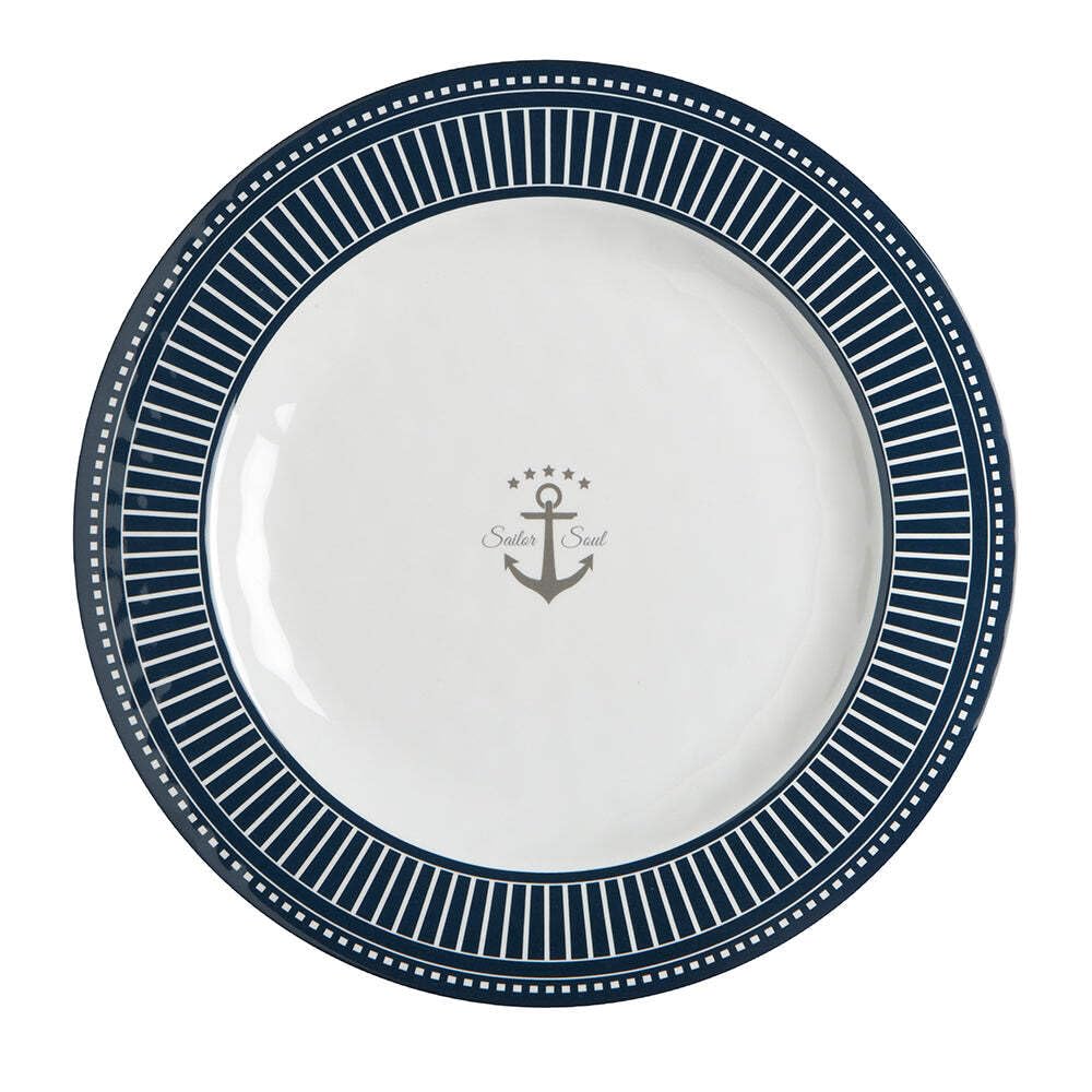 Marine Business Sailor Soul Teller flach mit elegantem Design, Mehrfarbig, one Size
