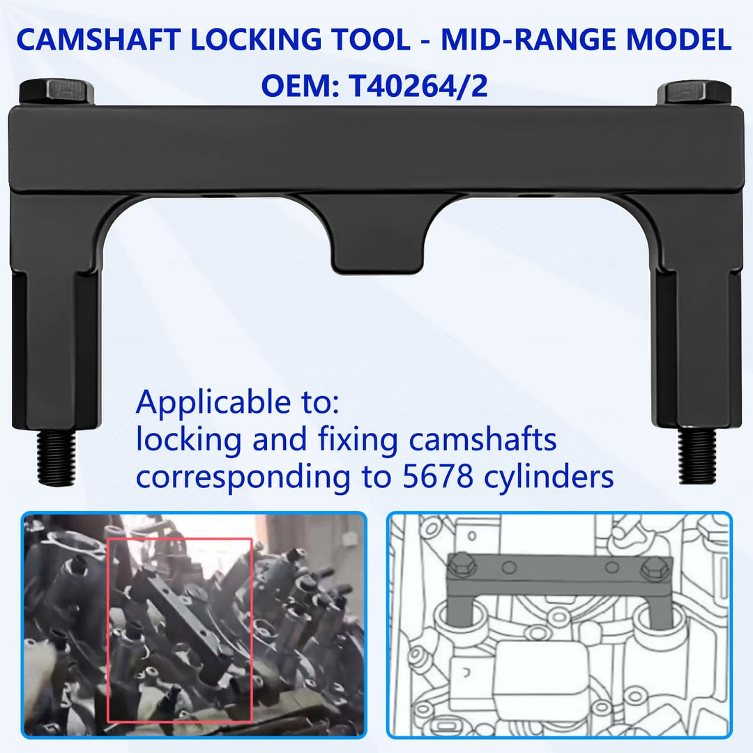 ZKTOOL Motor-Nockenwellen-Arretierwerkzeug-Set, kompatibel mit VW Audi 4.0 FSI, TFSI, A6 A8 S6 Bentl