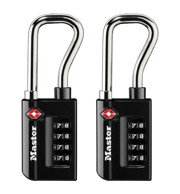 Master Lock 4696T Zahlenkombination, 2 Stück eigenes Zahlenschloss TSA-zugelassenes Gepäckschloss, S