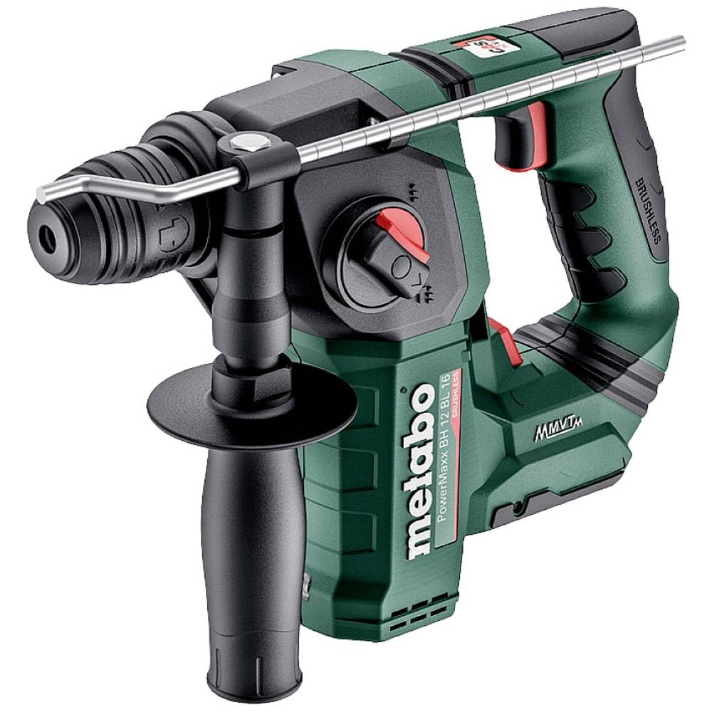 Metabo Akku Hammer (ohne Akku, mit LED-Licht, 12 V, Hammerbohren + Bohren, mit Sicherheitsabschaltun