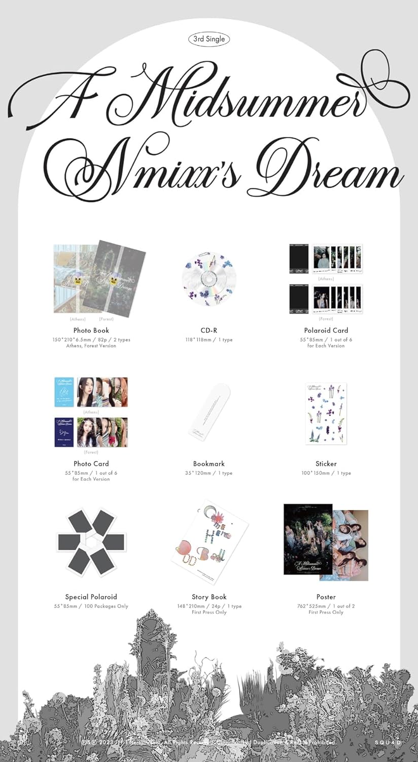 NMIXX - 3rd Single Album A Midsummer NMIXX's Dream CD+Pre-Order Benefit+Folded Poster (2 versions SE
