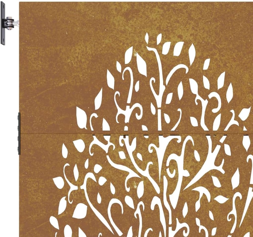 vidaXL Gartentor 85x150 cm Cortenstahl Baum-Design 85 x 150 cm, 85 x 150 cm