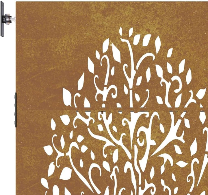 vidaXL Gartentor 85x150 cm Cortenstahl Baum-Design 85 x 150 cm, 85 x 150 cm