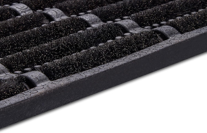 Hanse Home Brushes Fussmatte Kokos und Gummi 45x75cm – rutschfeste Schmutzfangmatte für Innen und Au