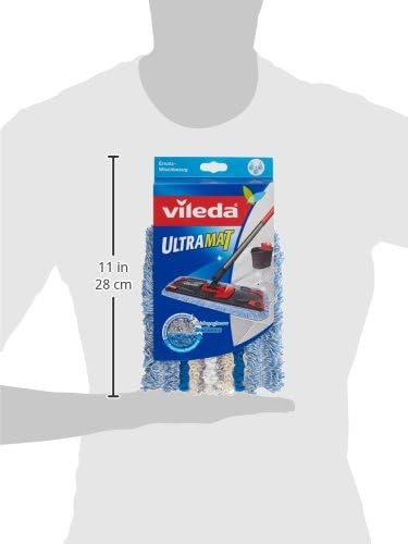 Vileda extrafeucht Ultramat Bodenwischer Ersatzbezug, 1er Pack Ultramat Weiss-blau-grau 0.12 kg, Ult
