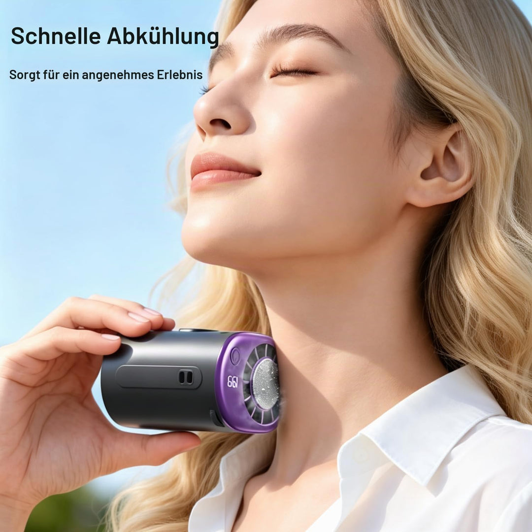 Tragbarer Clip Ventilator, Auto Ventilator 360 ° Drehbarer Auto Kühlventilator, Mini Tischventilator