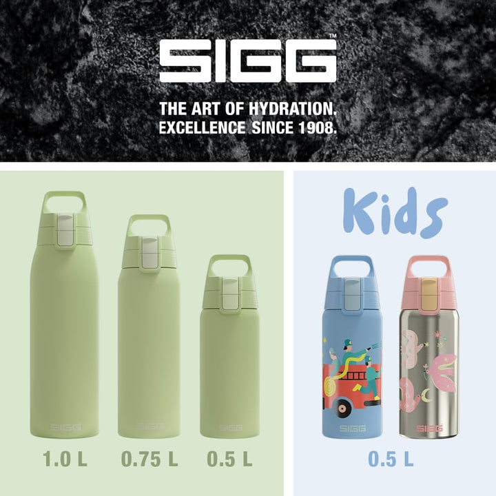 SIGG - Isolierte Trinkflasche - Thermosflasche Shield Therm One Eco Green kohlensäurehaltige Getränk