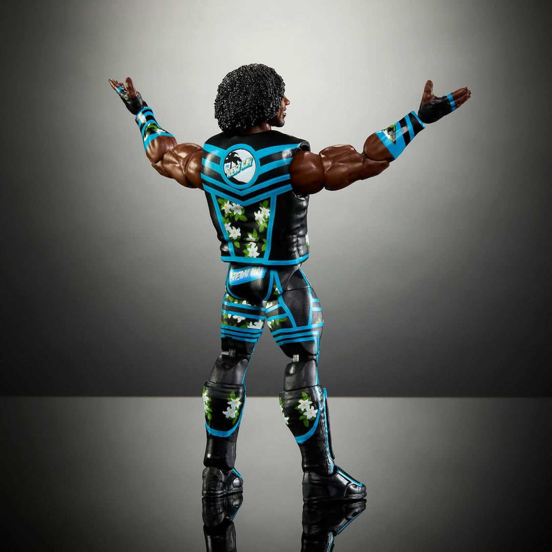 Mattel WWE Elite Actionfigur & Zubehör, 15,2 cm grosses Sammlerstück Xavier Woods mit 25 Artikulatio