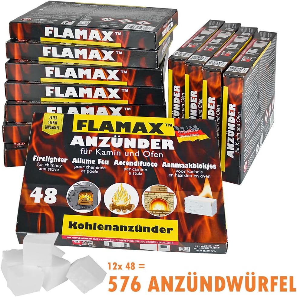 288x / 576x / 1152x Anzündwürfel Kaminanzünder Kohleanzünder Anzünder Würfel Grillanzünder Ofenanzün