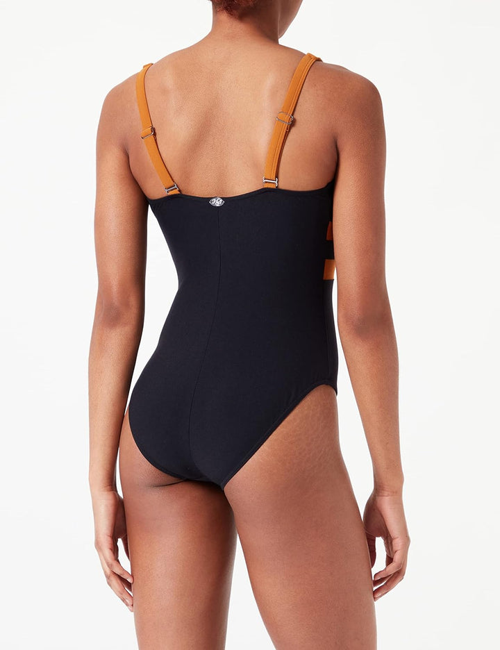 HAUTE PRESSION Damen T1018 CO1 Badeanzug, Noir/Caramel,