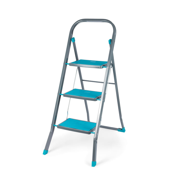 Beldray LA024510TQFEU7 3 Stufen Leiter - Klappbar/kompakt 105cm hohe Tritthocker, 150kg max Trittlei