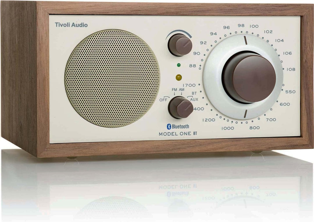 Tivoli Audio Model One BT Bluetooth UKW-/MW-Tisch Radio (Walnuss/Beige) Walnuss / Beige, Walnuss / B