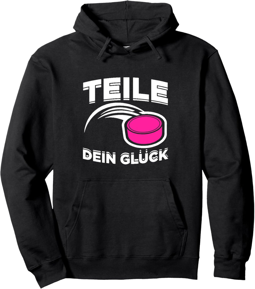 Teile dein Glück Party Tekk Techno Bass Musik Tanzen Rave Pullover Hoodie