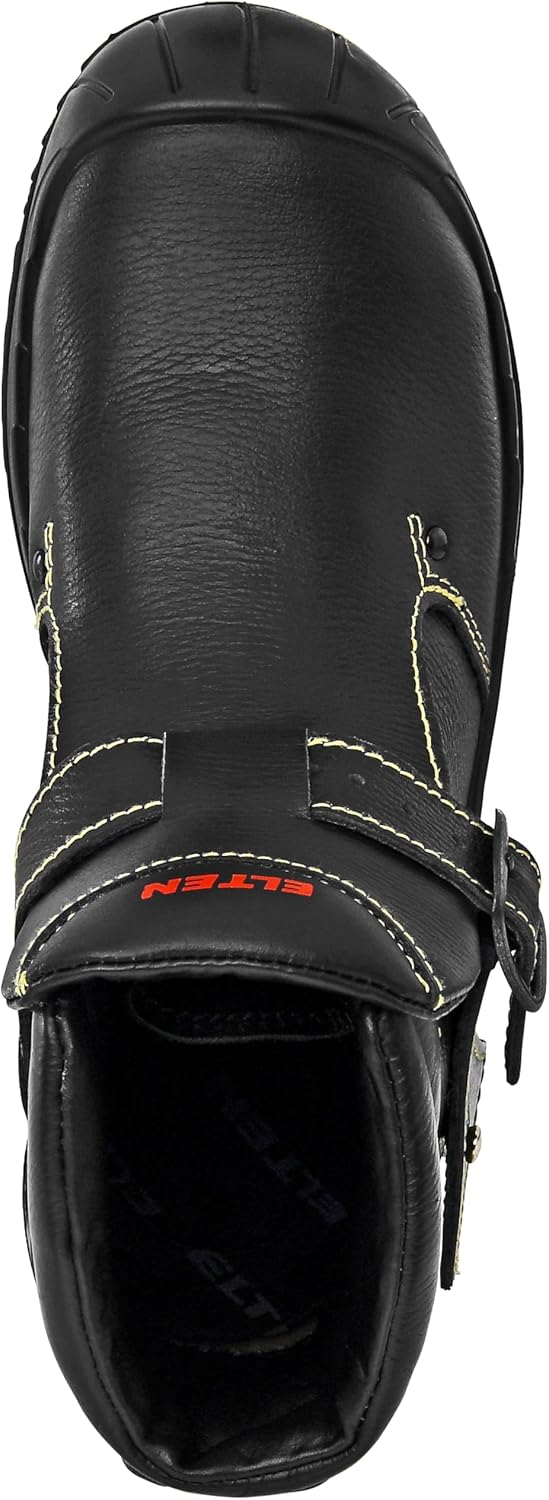 ELTEN Sicherheitsschuhe CARL S3 HI, Damen und Herren, Leder, Stahlkappe, leicht, robust, Schwarz, Gr