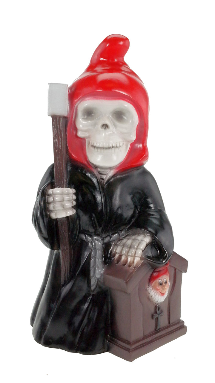 Gartenzwerg Sensenmann Reaper aus bruchfestem PVC Zwerg Made in Germany Figur
