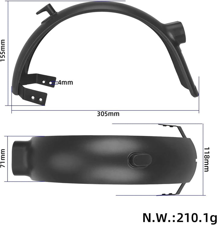 Schutzblech hinten mit Halterung für Xiaomi 4 Ultra Schutzblech für Elektroroller, Zubehör für Scoot