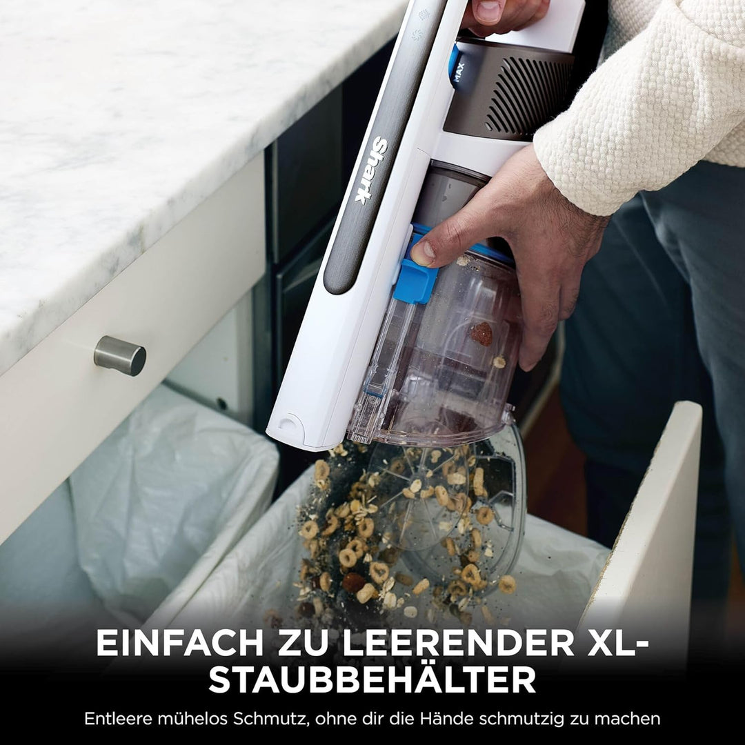 Shark PowerPro Akku-Staubsauger freistehend, bis 50 Min. Laufzeit, kabellos, beutellos, für Tierhaar