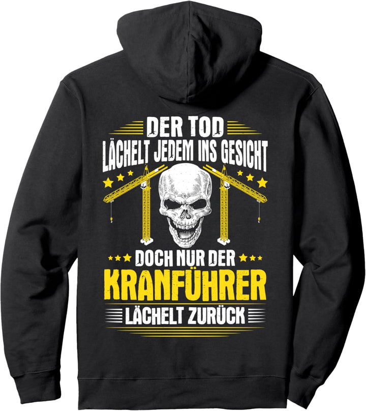 Kranfahrer Lächeln Kran Kranführer Pullover Hoodie