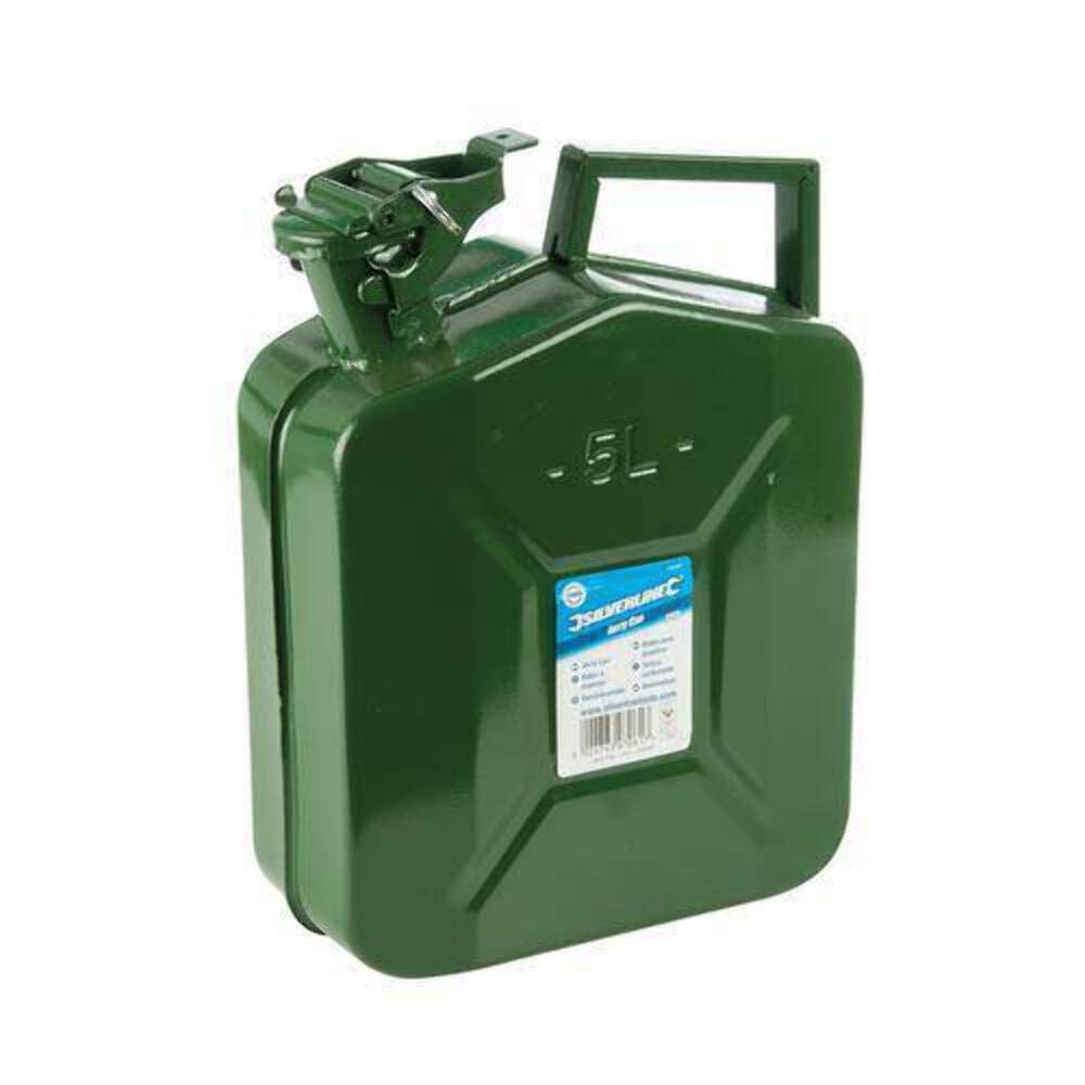 Silverline 563474 Metall-Kanister 10 l 10 Liter Einzelbett, 10 Liter Einzelbett
