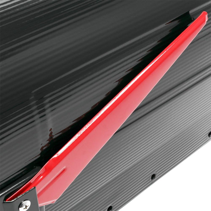 Wiltec Set US Mailbox schwarz 180 x 220 x 480 mm, amerikanischer Briefkasten mit Fahne, Standbriefka