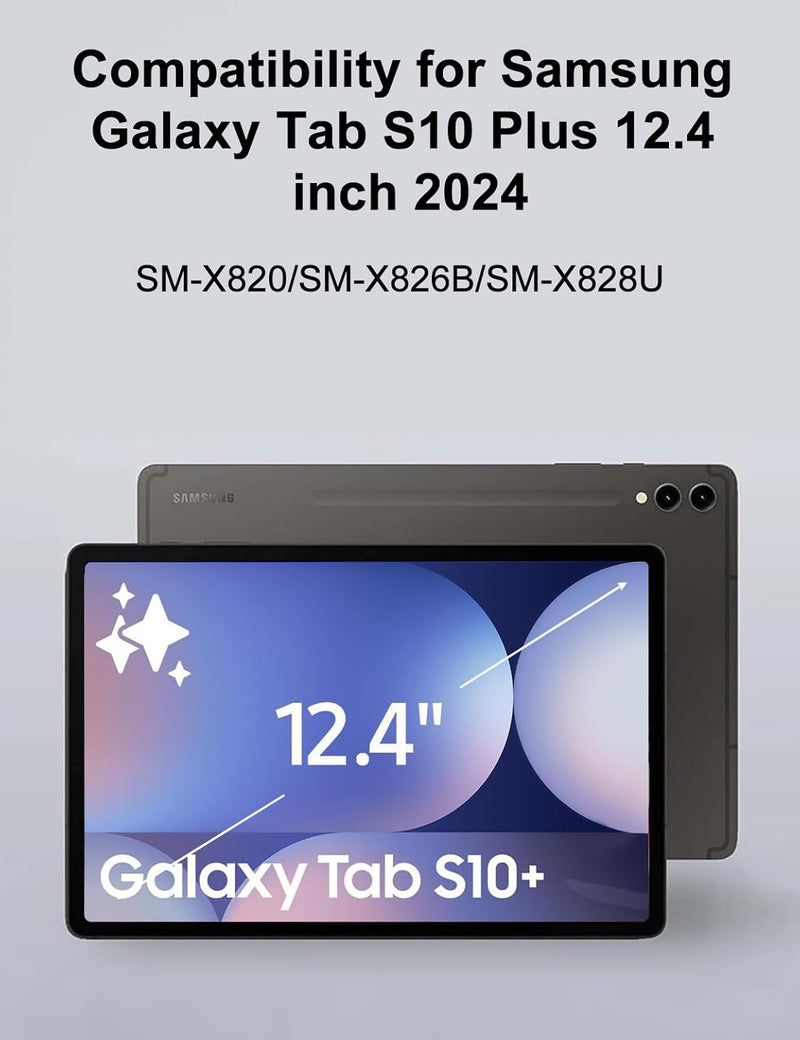 Samsung Galaxy Tab S10 Plus Tastatur Hülle - Galaxy Tab S10+ Tastatur, Keyboard Cover mit Magnetisch