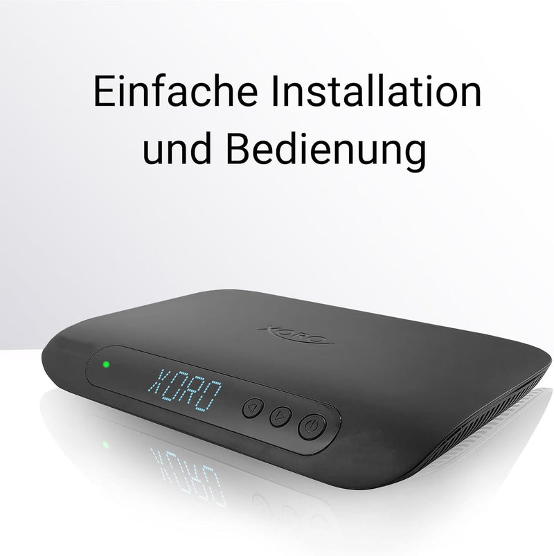 XORO HRS 8920 IP - Digitaler DVB-S2 Satelliten-Receiver, LAN Anschluss, WLAN integriert, AV Out, S/P