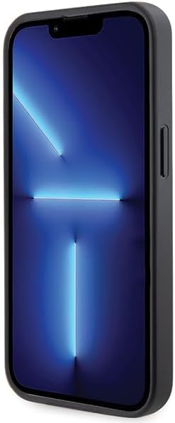 Guess GUHCP13LP4TDSCPK Hülle für iPhone 13 Pro / 13 6.1" Schwarz hardcase Crossbody 4G Metal Logo