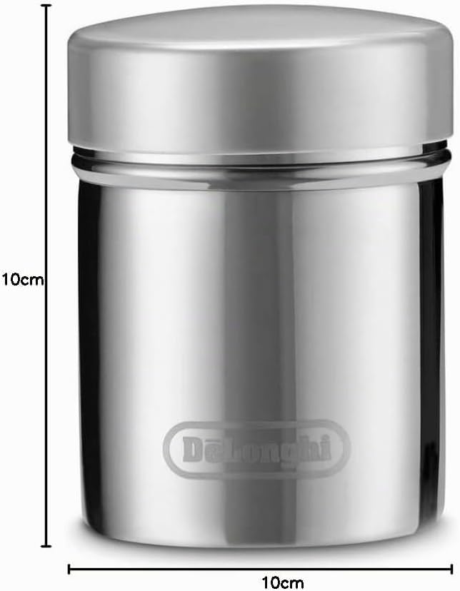 De'Longhi DLSC061 Edelstahl Kakao Streuer 175ml, Silber