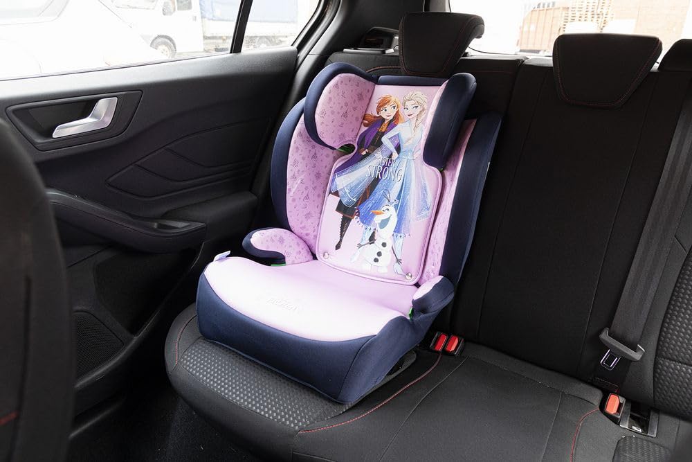 Disney Frozen Autositz mit ISOFIX-Befestigung für die Sicherheit von Mädchen mit einer Körpergrösse