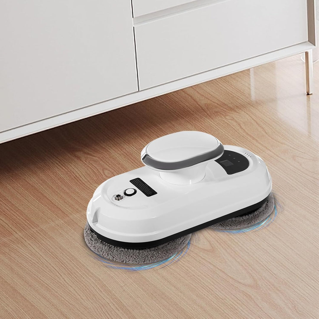 Fensterputzroboter Kabellos mit Akku, Automatischer Fensterreiniger Roboter mit Fernbedienung, AI Ro