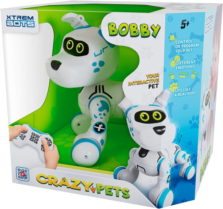 Xtrem Bots - Bobby | Roboter Hund | Roboter Hund Kinder | Roboterhund | Interaktiver Hund | Spielzeu