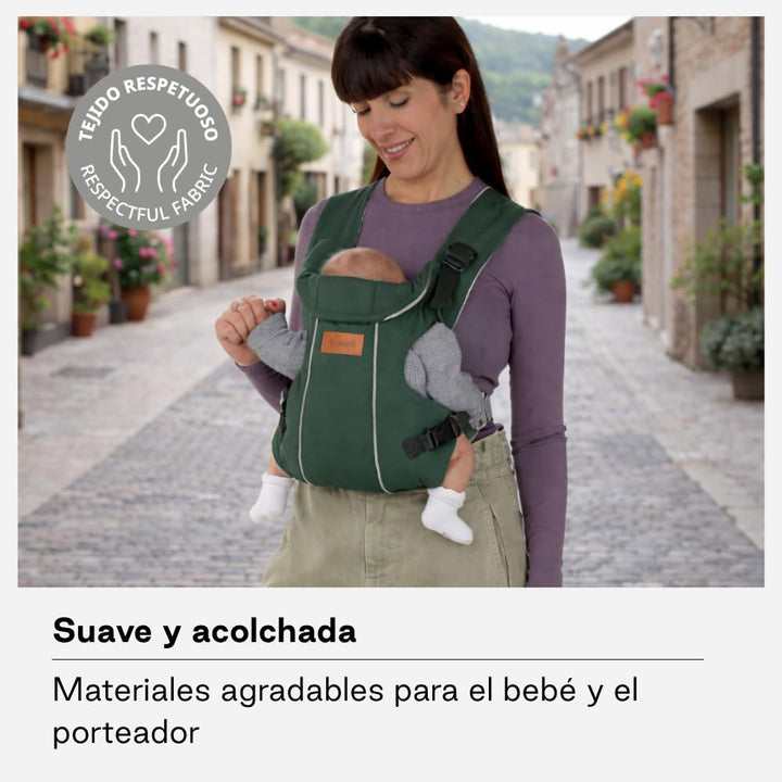 Jané Dual, ergonomische Babytrage, von Geburt bis 15 kg, 3 Positionen, atmungsaktiv und gepolstert,G