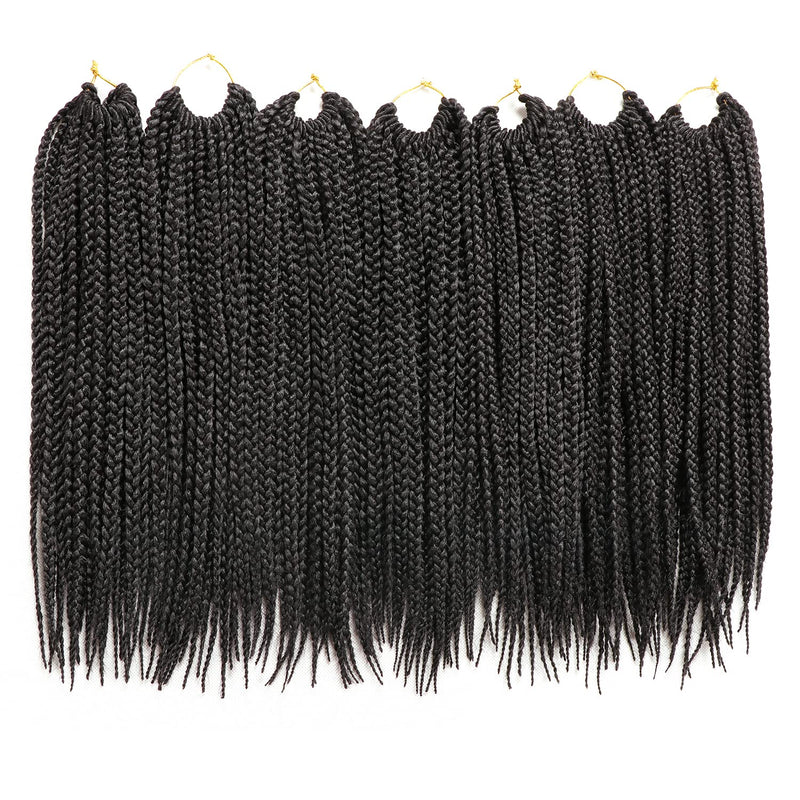 7 Packungen gehäkelte Braids Strähnen Echthaar Haarverlängerung für afrikanische Zöpfe Schwarze Perü