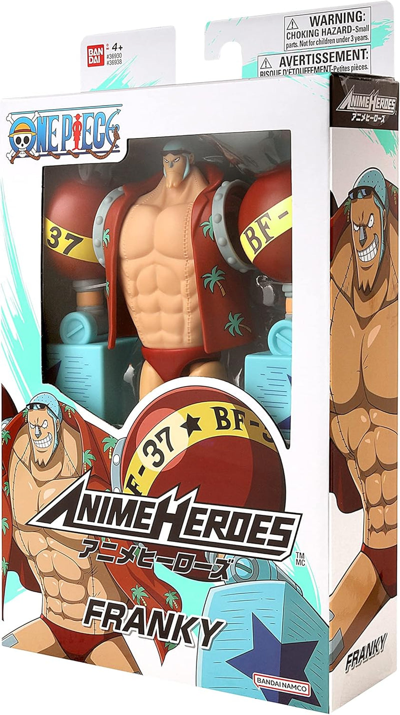 BANDAI – Anime Heroes - One Piece - Anime Heroes Figur 17 cm - Franky - 36938, Franky