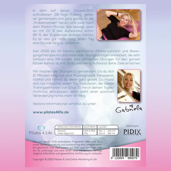 MenoPower® DVD - 28 Tage Pilates-Spezialkurs für Frauen (45+) - sehr effektives 1:1-Training für Ein