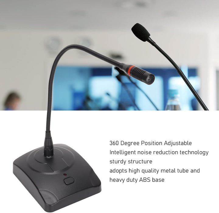 Annadue Desktop Microphone,Kabelgebundenes Tischmikrofon,Omnidirektionales Kondensator Mikrofon, 360
