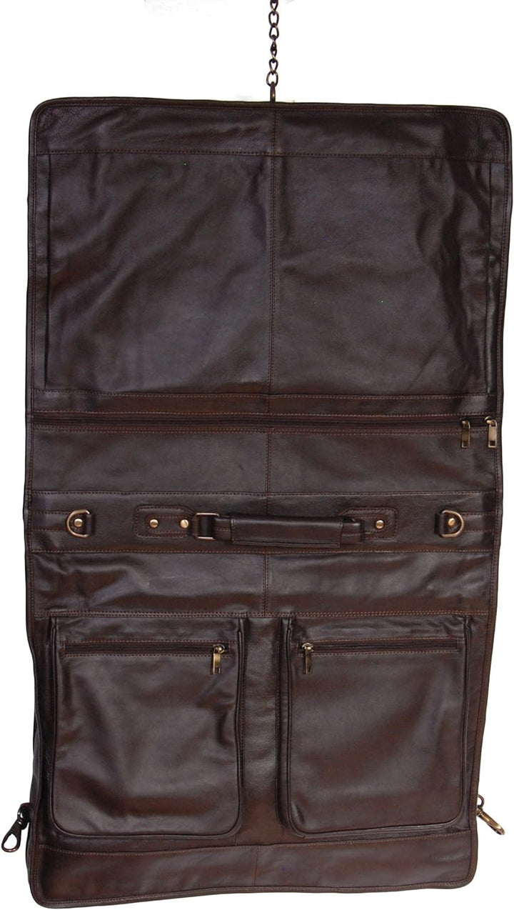 House Of Leather , Damen Herren Unisex-Erwachsene Kleidertasche braun braun L