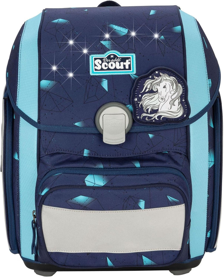 Scout Schulranzen Set Genius Exklusive LED Pegasus mit Turnbeutel