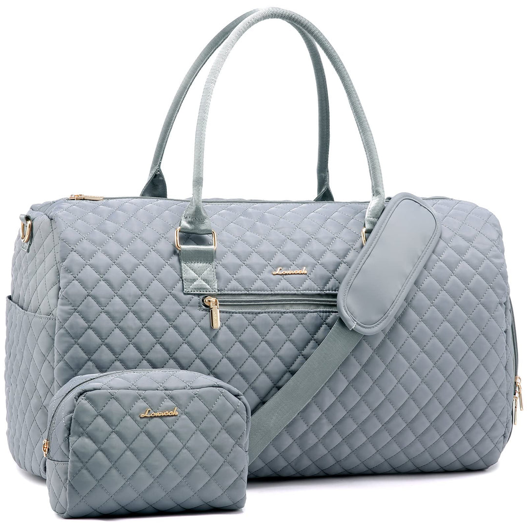 LOVEVOOK Reisetasche Damen, Weekender Travel Bag Kliniktasche Geburt Sporttasche mit Kulturtasche, S