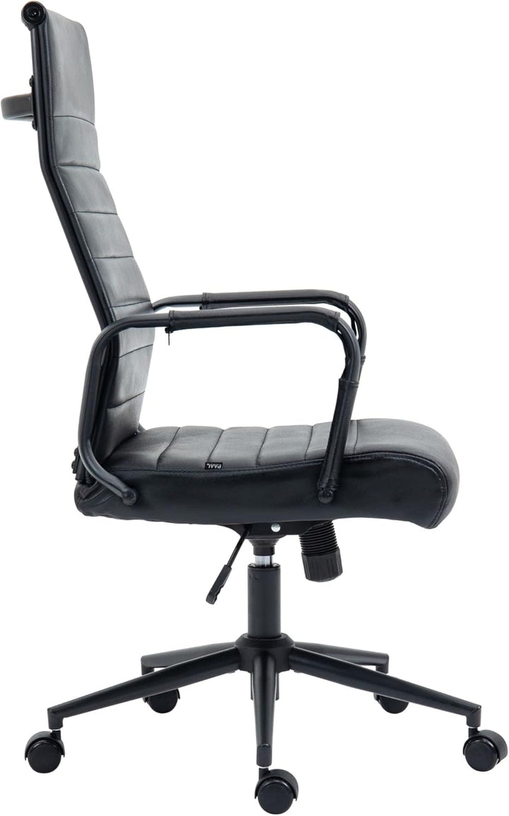 CLP Bürostuhl ergonomisch Kolumbus Echtleder, Schreibtischstuhl höhenverstellbar stufenlos, Drehstuh