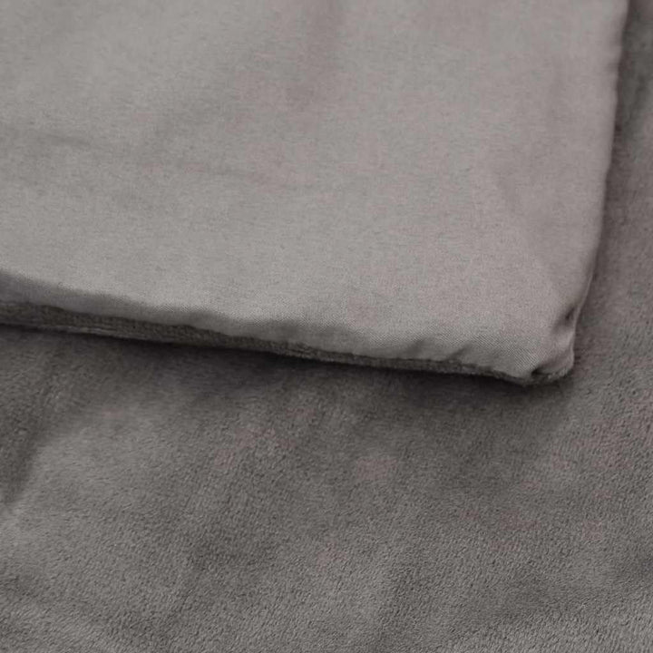 vidaXL Gewichtsdecke mit Bezug Grau 140x200 cm 10 kg Stoff 140 x 200 cm, 140 x 200 cm