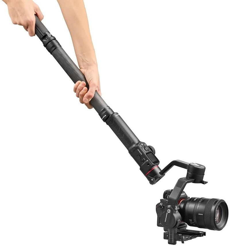 Manfrotto Ausziehgriff aus Carbonfaser für Gimbals, für Tragbare Professionelle 3-Achsen Gimbals für