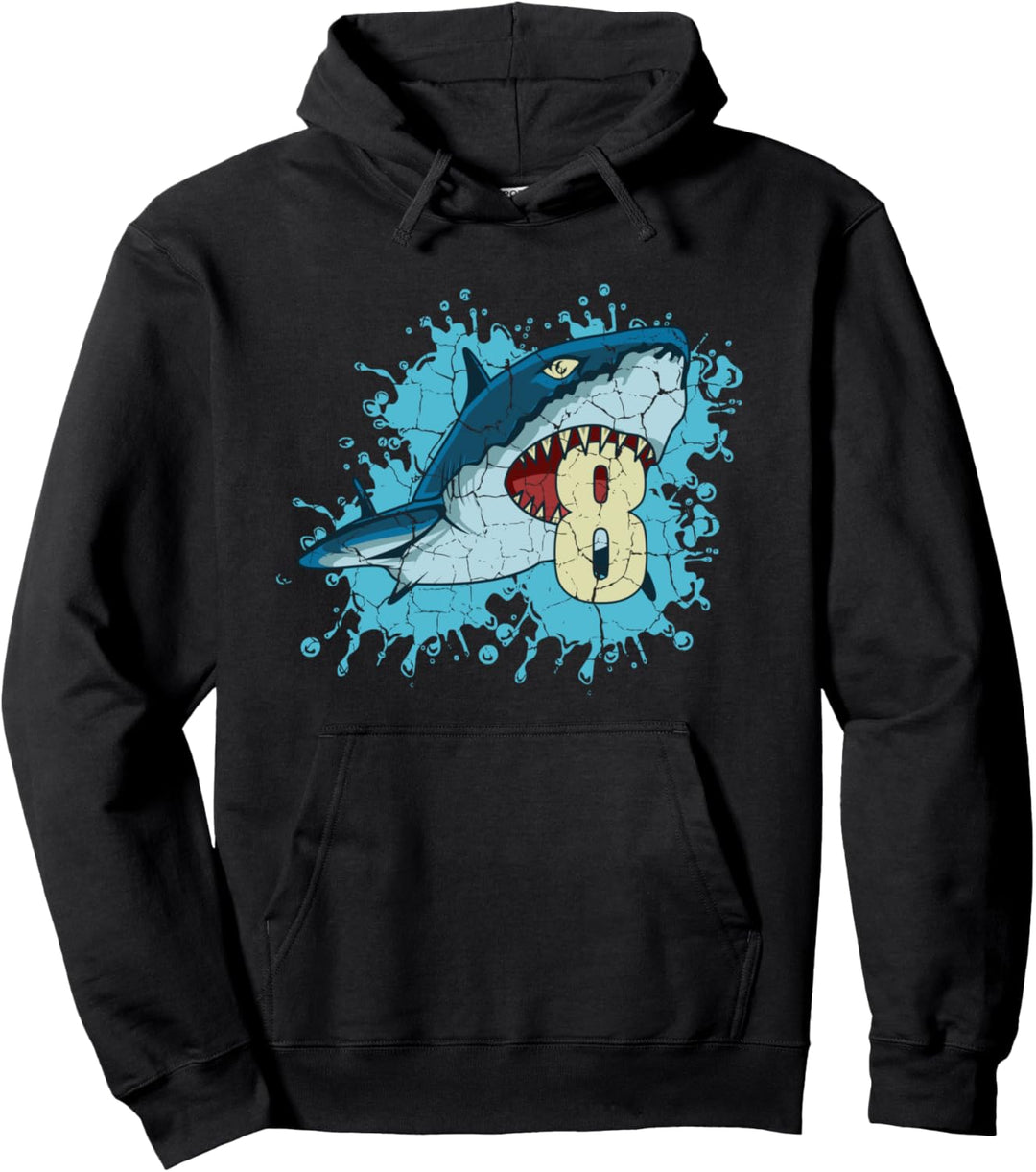 Hai Schwimmer oder Taucher Pullover Hoodie