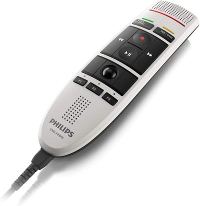 Philips LFH3200/01 SpeechMike USB-Diktiermikrofon, weiss